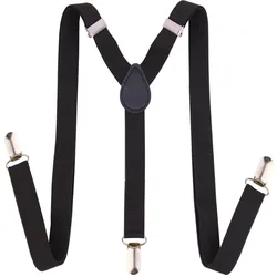 Adjustable Elastic Y-Back Suspenders Belt for Kids - Colorful Solid Clip-on Bow Tie Suspenders for Boys And Girls