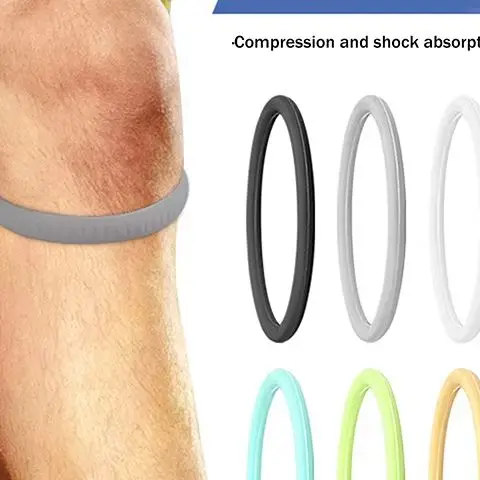 Silicone Patella Tendon Knee Straps Knee Fixed Protection Patella Stabilizer Knee Belt Support Highly Elastic Flexible Sports