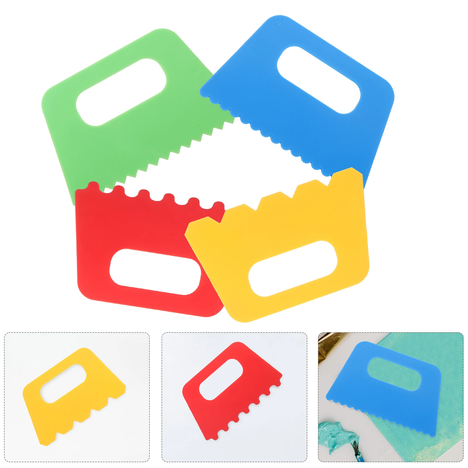 

Brush Children's Painting Scraper Tools Kids Plaster Classroom Plastic Scrapers for Baby