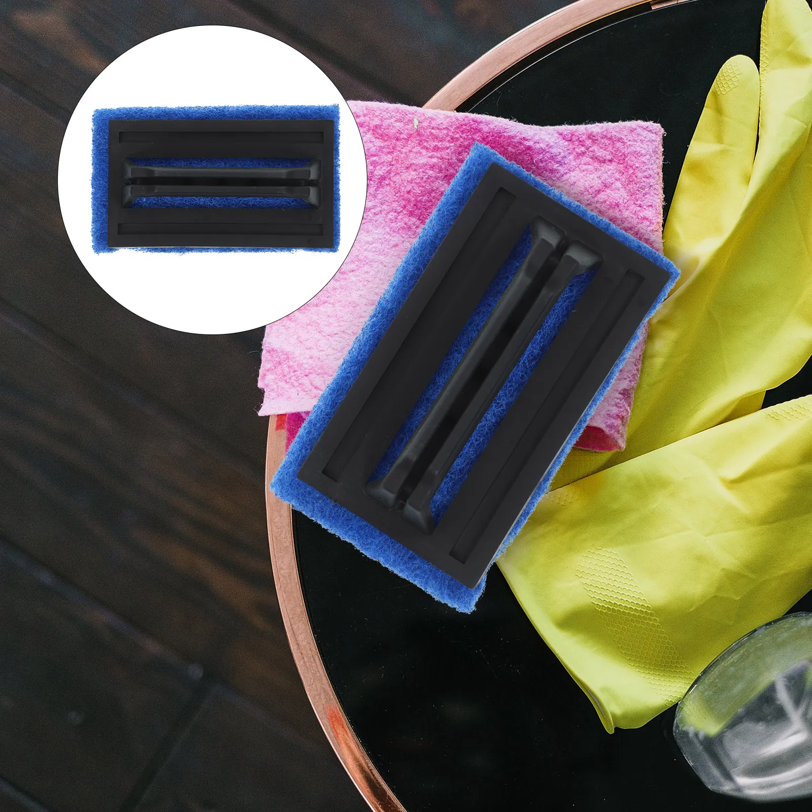 

3pcs Green Cleaning Brush for Ink Remover Sponge Material Wear Resistant Scrub Pads Supplies Practical