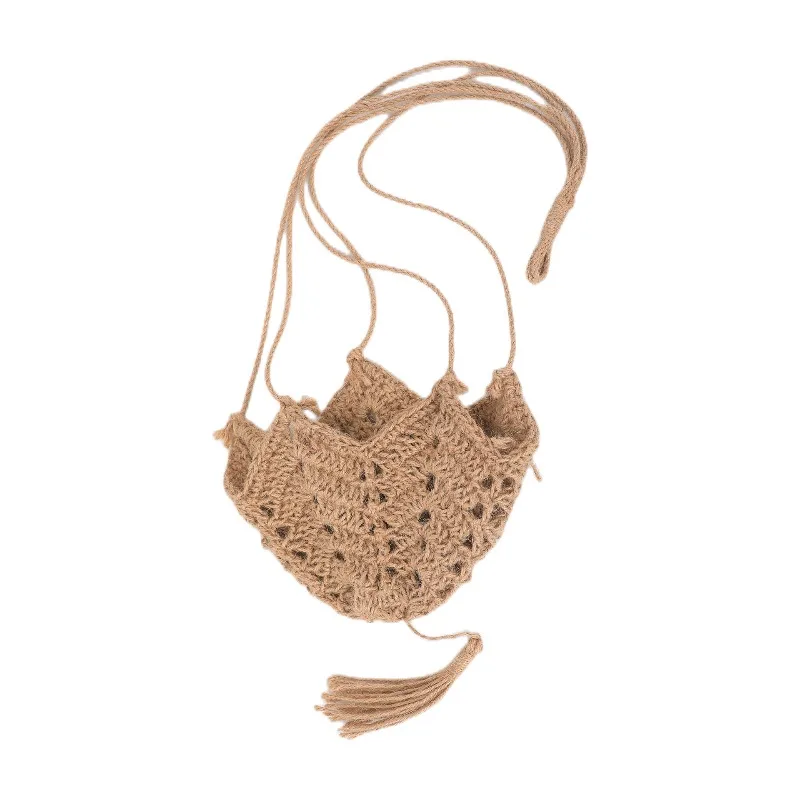 1Pc Vintage Style Hanging Basket Planters Handwoven Dandelion Rattan High Quality Durable Indoor Outdoor Decor for Living Room