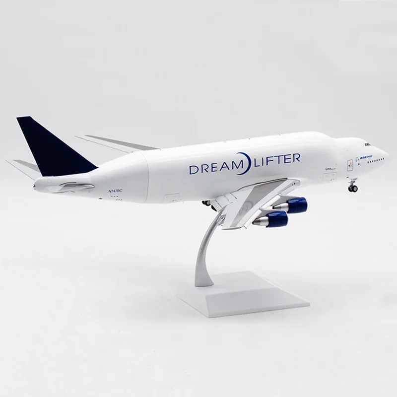 Diecast 1:200 Simulation B747-400LCF Transport Aircraft Alloy Finished Aircraft Model Flap Version N747BC Decoration