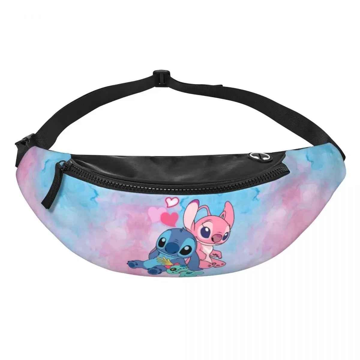 Custom Angel Fanny Pack Women Men Anime Crossbody Waist Bag for Running Phone Money Pouch