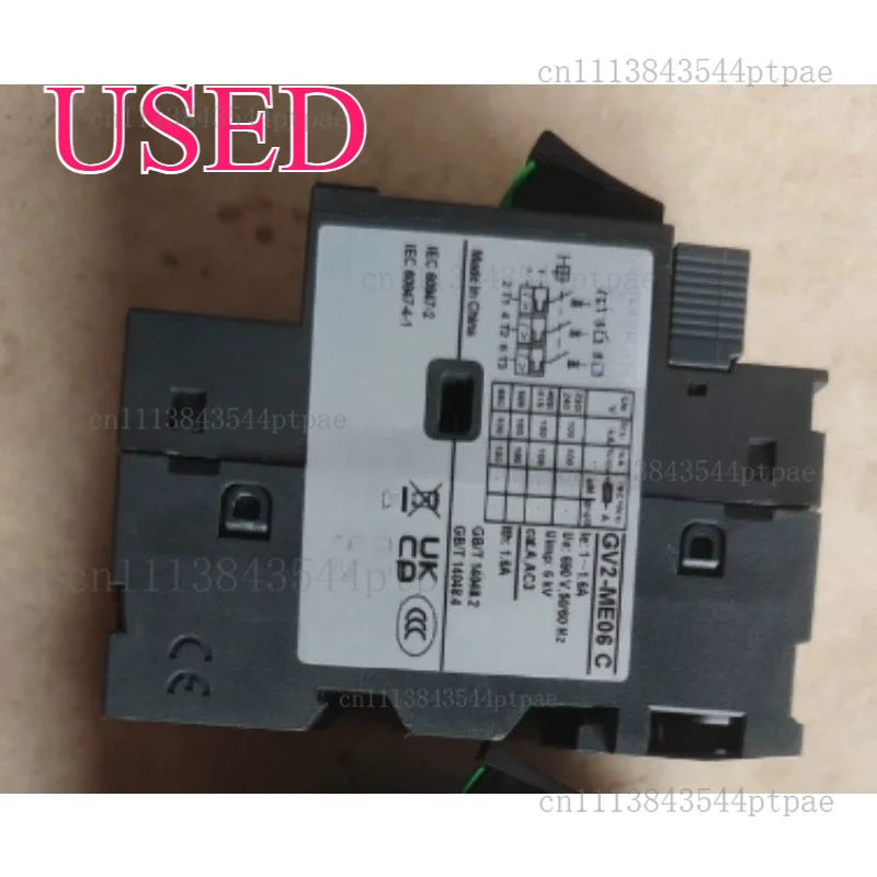 A motor protector: gv2me04c, setting current 0.4-0.63a (actual picture taken)