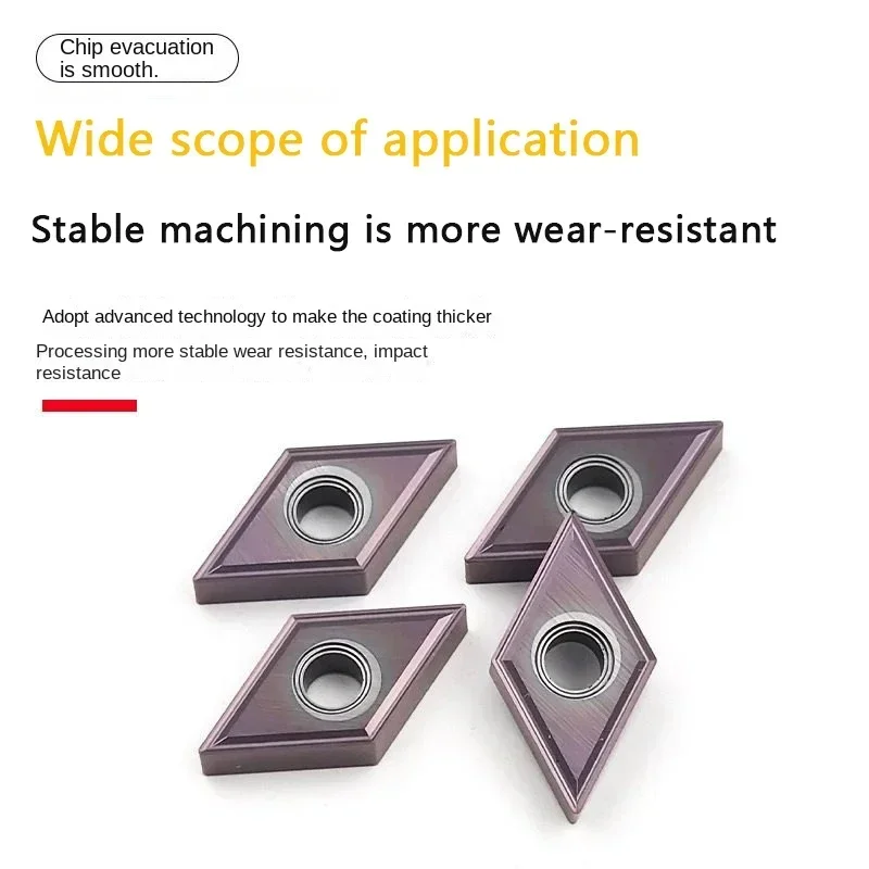 DNMG150404 DNMG150408 DNMG110404 DNMG110408 General Purpose Inserts For Stainless Steel, Sharp And Wear-Resistant