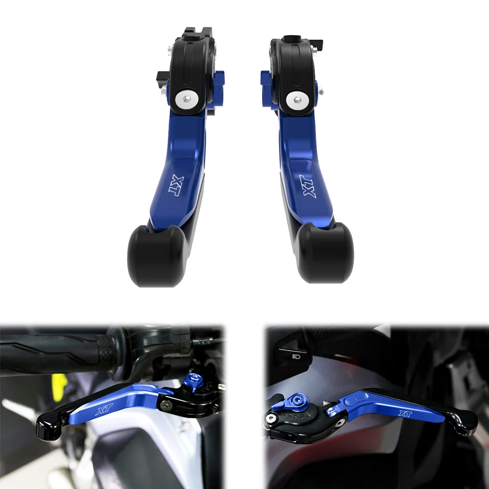 Motorcycle Brake Clutch Levers Fit For Yamaha XT660Z Tenere 2008-2014 2015 2016 Adjustable Foldable Extendable Handle Levers