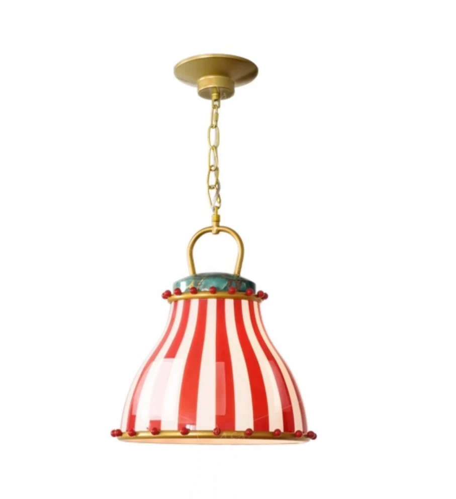 

Restaurant chandelier dream glazed glass lampshade dining table bar decoration ambient light