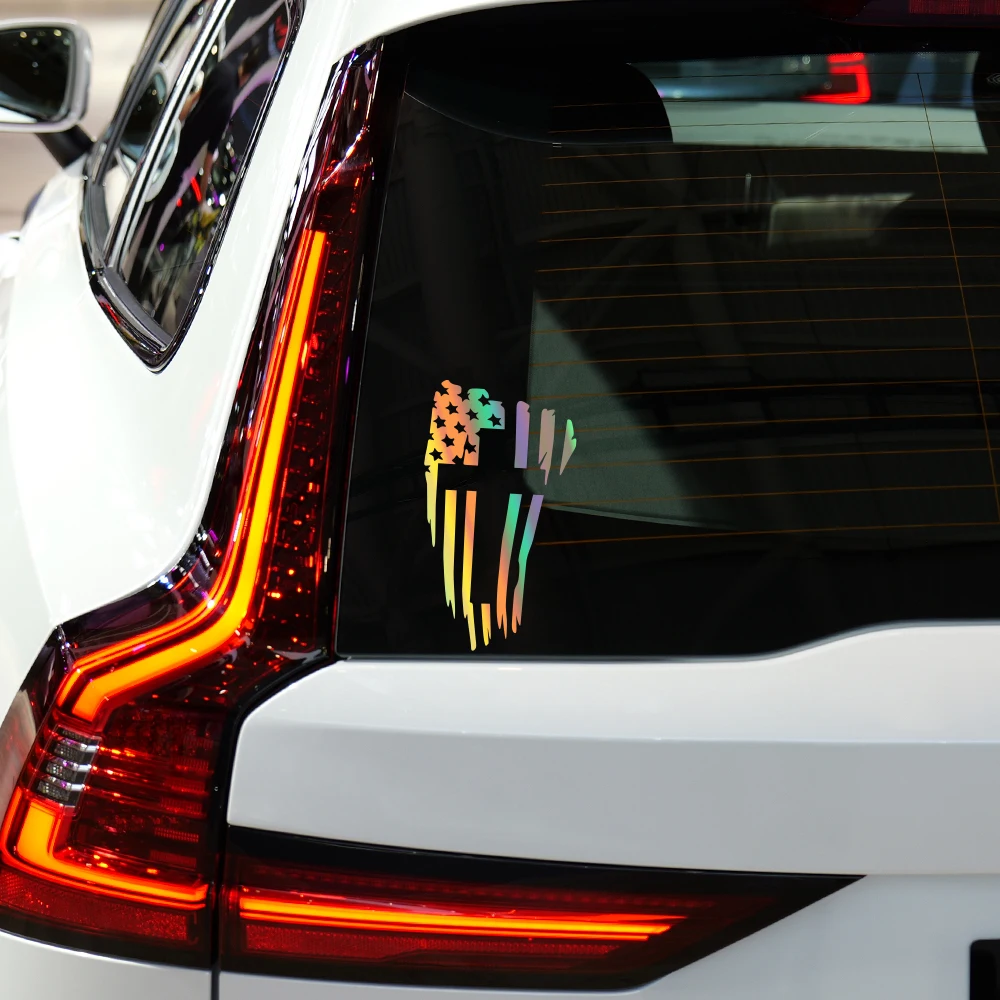

Cross Sticker Car Window Door USA Flag American Die Cut Sticker PVC Truck Rear Windshield Jesus Christian Vinyl Decoration Decal
