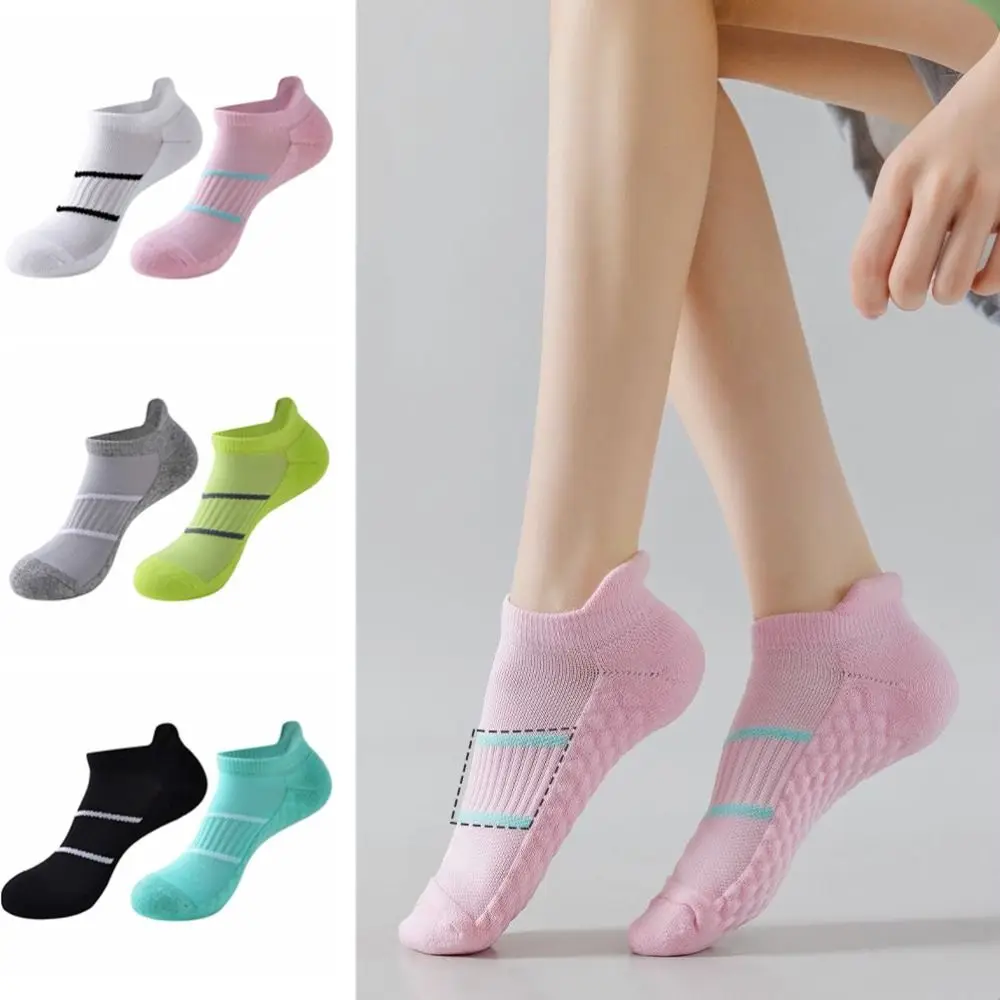 

5Pairs Fashion Patchwork Ankle Thin Socks Anti-slip Breathable Striped Invisible Socks Sports Socks Men's Tube Socks Sport