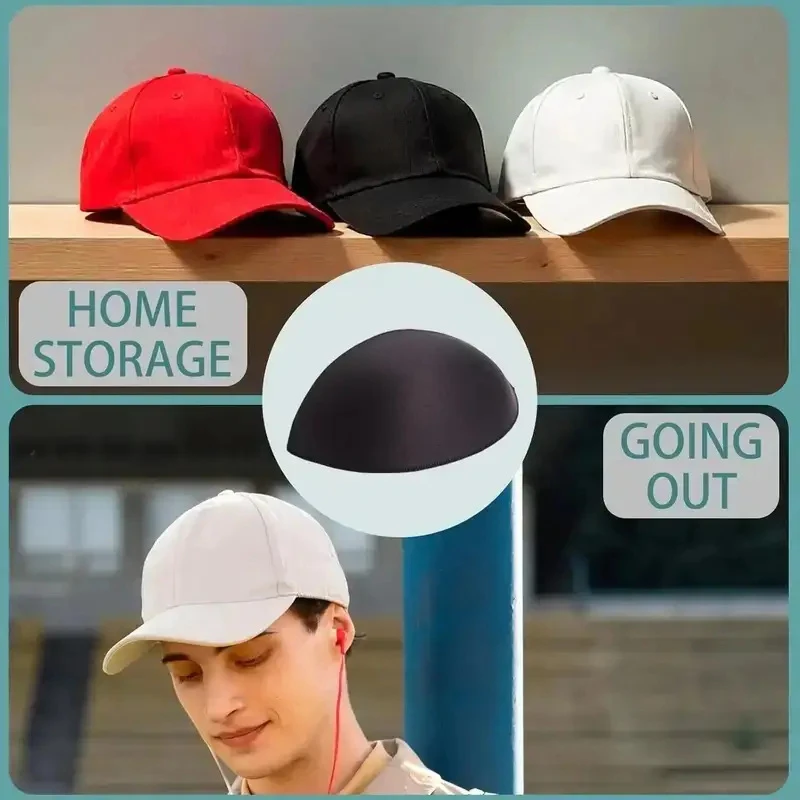 Anti-deformation Baseball Cap Visor Insert Adjustable Hat Inner Support Cotton Pad Curved Brim Shape Retainers Resistant Liner
