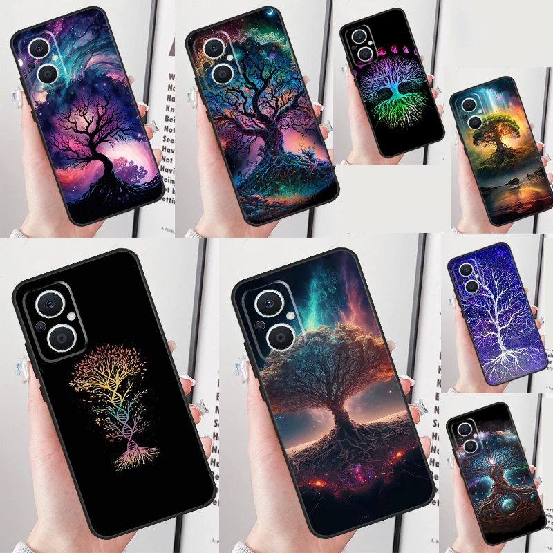 Tree of Life Space Galaxy Stars Funda For OPPO Reno 8 7 6 5 4 Lite 3 2Z 4Z 5Z 8T OPPO Find X6 X5 Pro X2 X3 Neo Lite Case