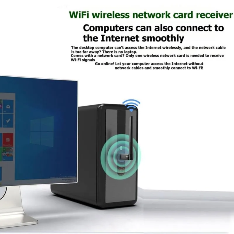 Super Sale 150Mbps Mini USB WiFi Adapter Wireless Network LAN Card 802.11n RTL8188 Adaptor Network Card for PC Desktop Computer