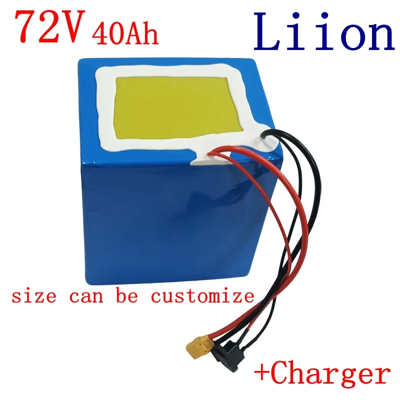 

72v 40Ah lithium ion battery BMS 20S li battery for 2000w 3500w 7000w scooter inverter motorcycle +10A charger