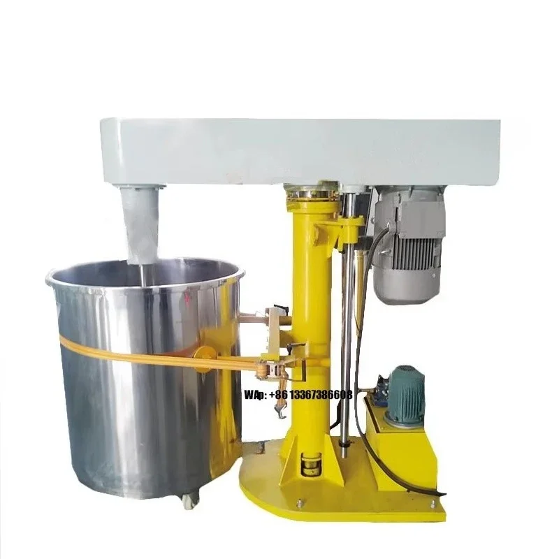 High Speed Dispersing Mixer Machine Disperser With 304 Stainless Steel Mixing Tank for Paint Ink Coating Industry