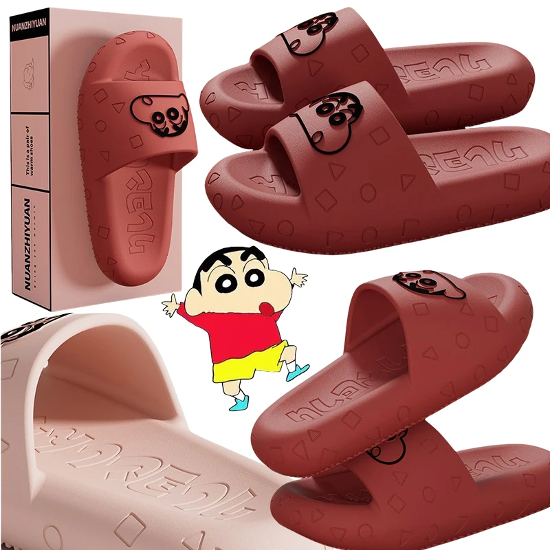 

Crayon Shinchan Summer Slippers Anime Fashion Trend Boys Girls Home Anti Slip Odor Sandals Cute Cartoon Wearing Beach Shoes
