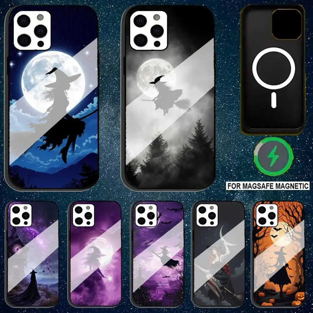

Witch H-Halloween Thriller Phone Case For iPhone 17,16,15,14,13,12,11,Pro,Max,Plus,Mini,SE4,E Magnetic Magsafe Wireless Charging