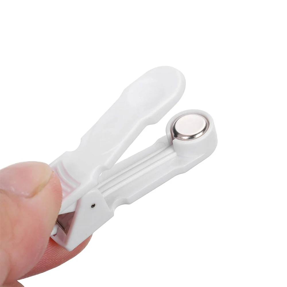 2pcs Ear Pain Relief Clip Tens 2.0mm Pin Breast Nipple Electrode Lead Wire Connecting Cable Sleeping Aids for Massagers Earclips