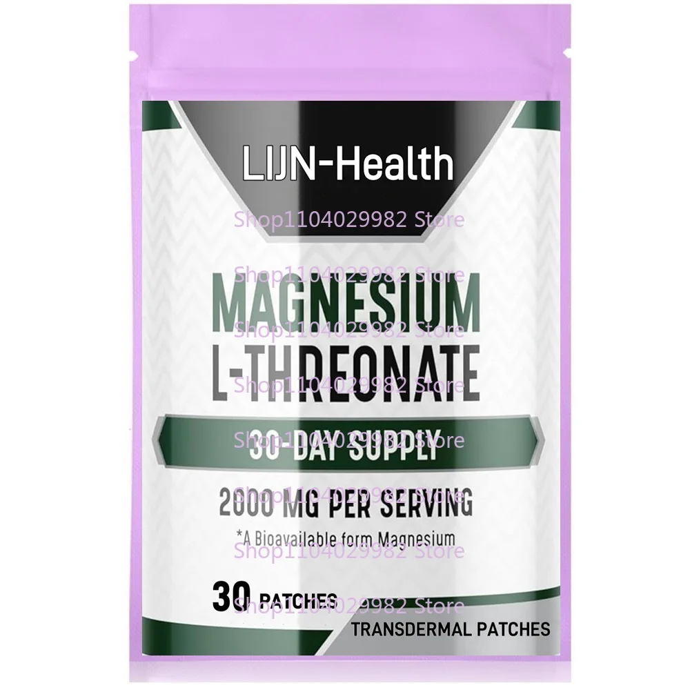 

30 Patches Magnesium L-Threonate Transdermal Patches - High Absorption Brain and Cognitive Support