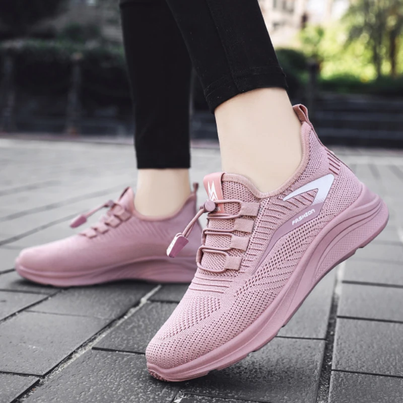 Scarpe sportive Casual da donna scarpe da allenamento Fitness a fondo piatto leggere e traspiranti scarpe da Tennis versatili per Studen