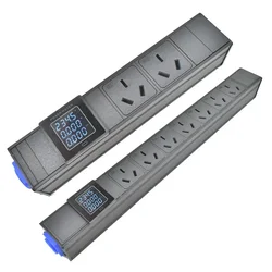 Schuko adapter  16A  socket PDU power board  power link output box 1-10AC with power connector inlet and outlet with  ammeter