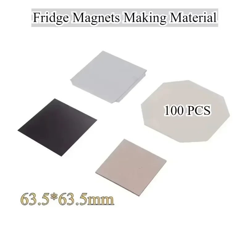 50x50mm/2x2inch Magnets Making  Press Machine with 100Sets Supplies + Paper Cutter - DIY Square Magnet Button Maker Kit