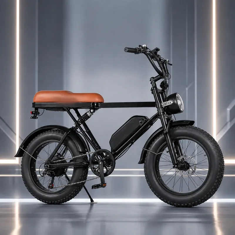 20 Inch 48V Electric Bicycle Mountain Bike Adult Men 4.0 Fat Tire Beach Snow Lithium Battery Power Motorcycle