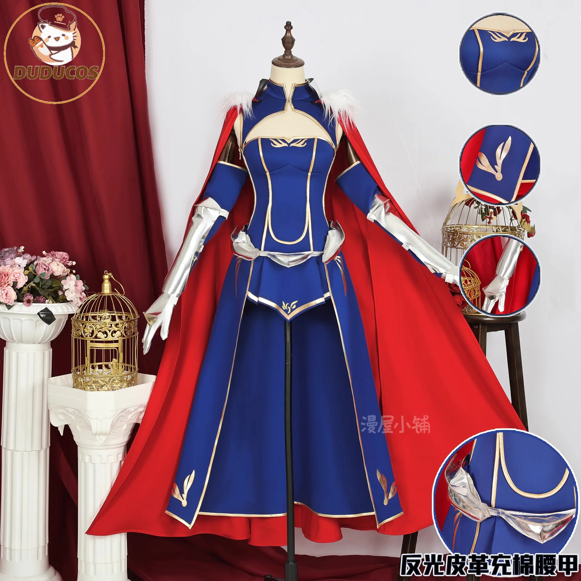 

Game Fate/Grand Order Altria Pendragon Cosplay Costume Saber Lovely Fashion Outfit Full Set Carnival Role Play Clothing Set