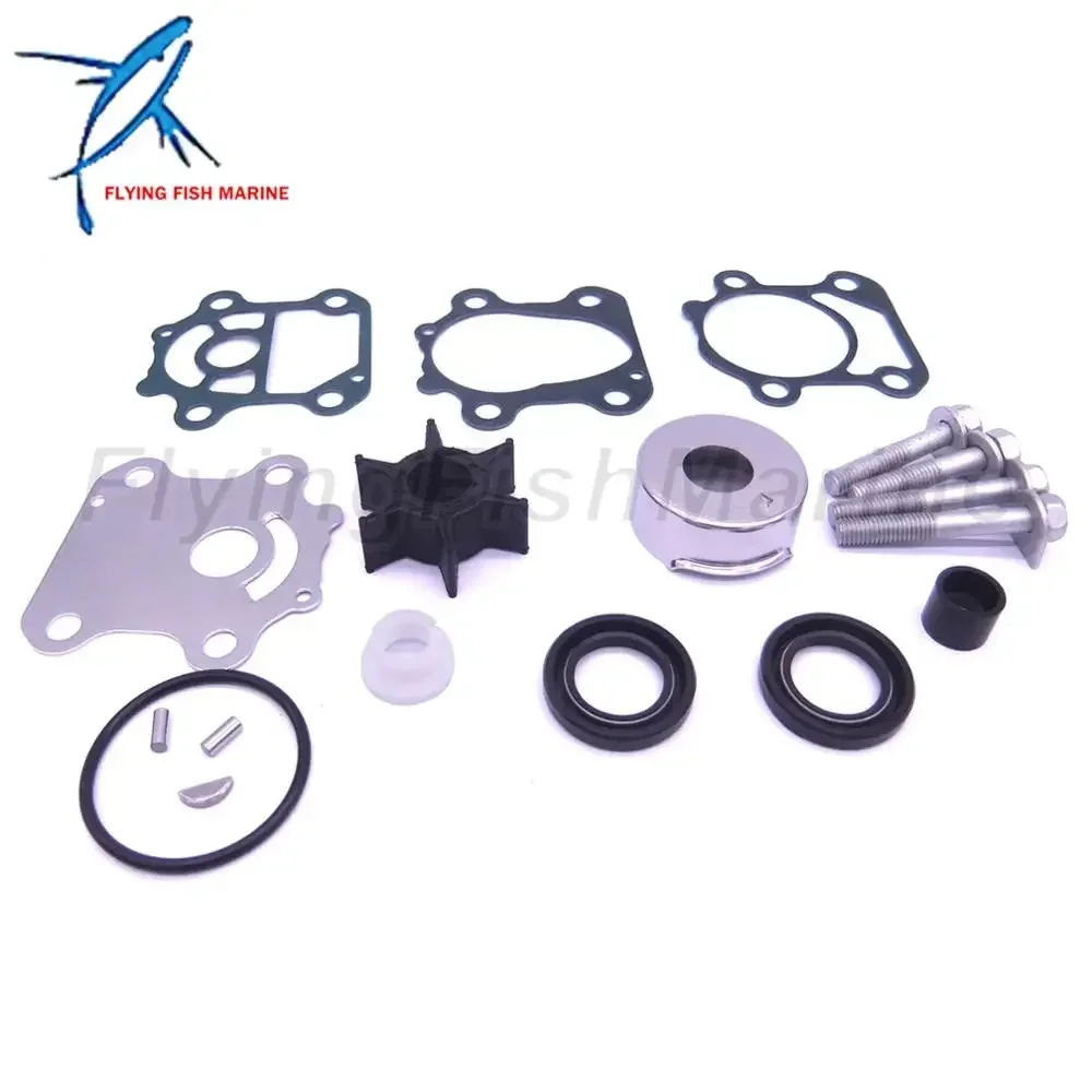 Outboard Engine 6CJ-W0078-00 Water Pump Repair Kit without Housing for Y 70HP Boat Motor