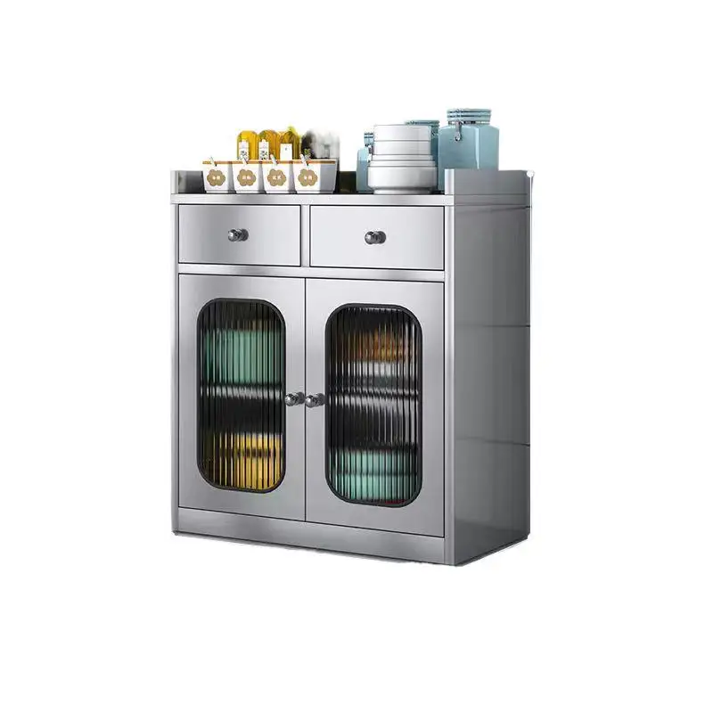 

Stainless steel home kitchen, dining room side cabinet