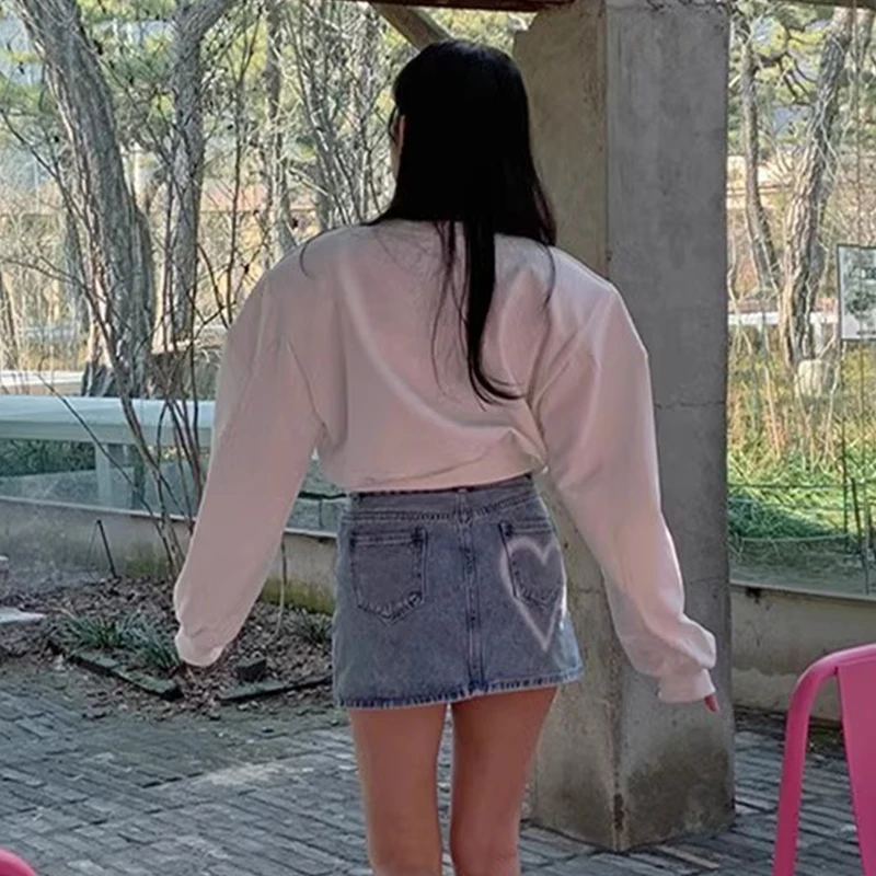 ヴィンテージハイウエストデニムスカート女性春の新ストリートカジュアルミニスカート Y2K 原宿すべて一致レディーススリムジーンズスカート