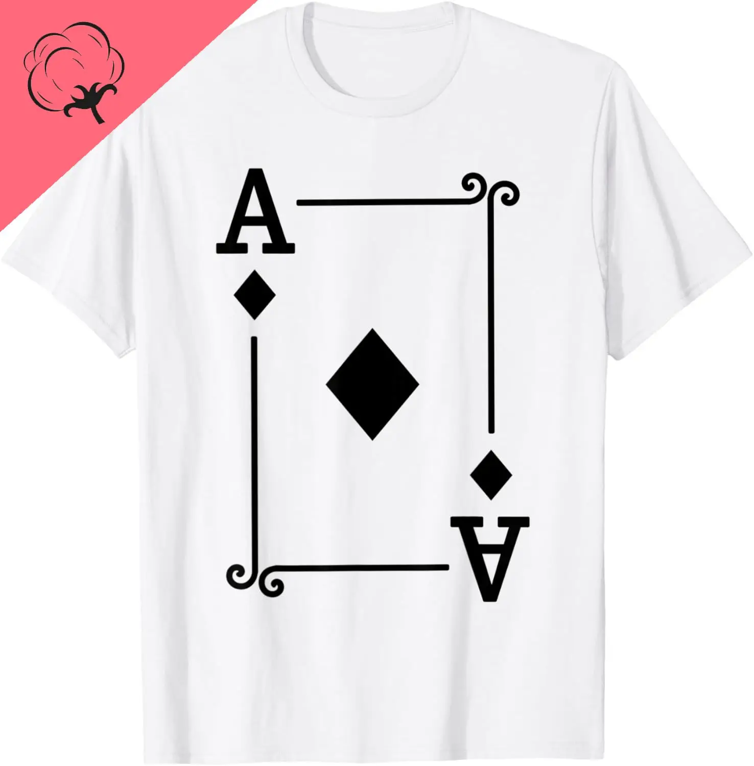 Diagram Playing Hearts Cards Costume Diamonds Card Poker T-Shirt--Ace、K、Q、J、10、9、8、7、6、5、4、3、2 Funny Shirt Camiseta