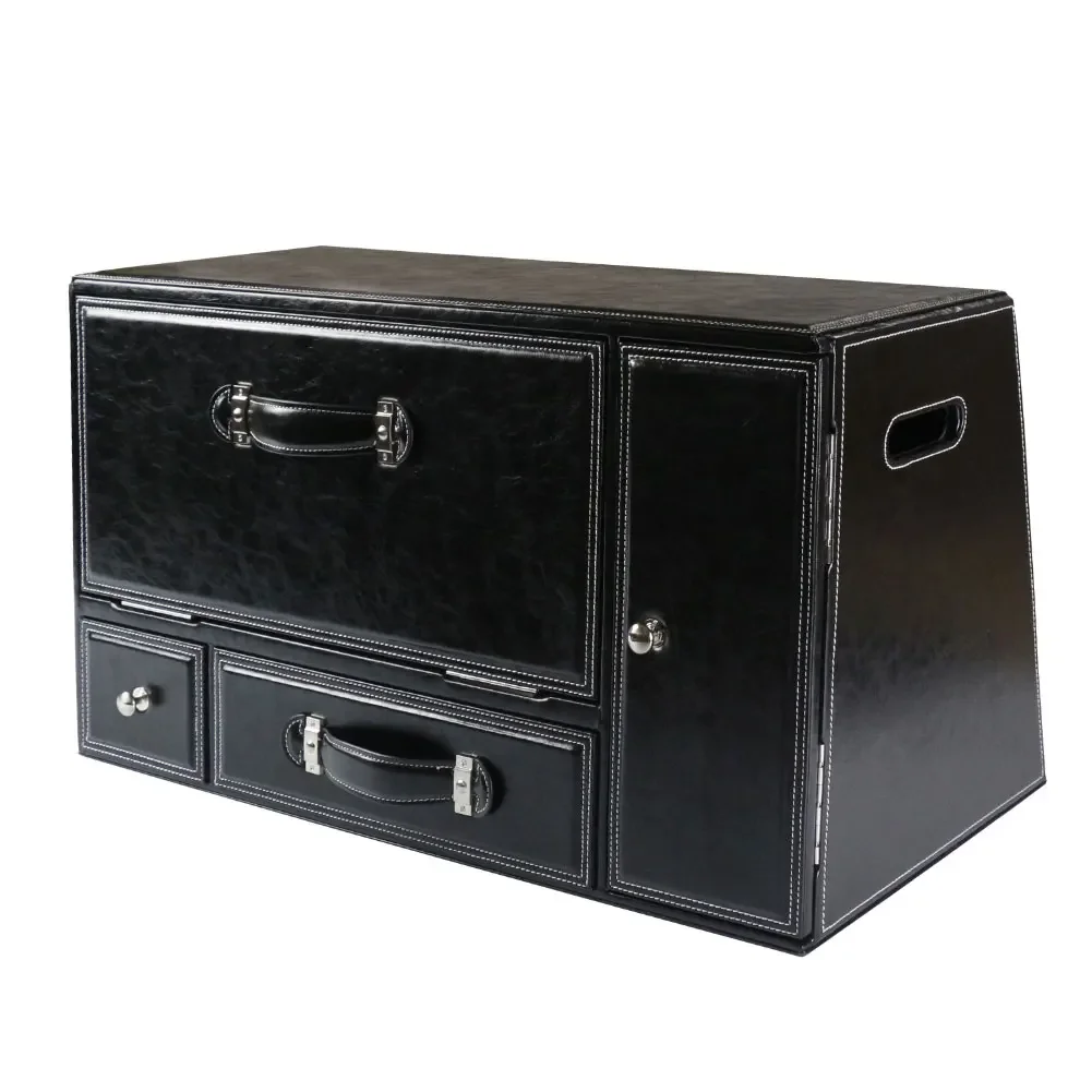 Exquisite Car Accessories Car Interior Decoration Double Doors and Drawers Storage Box for SUV