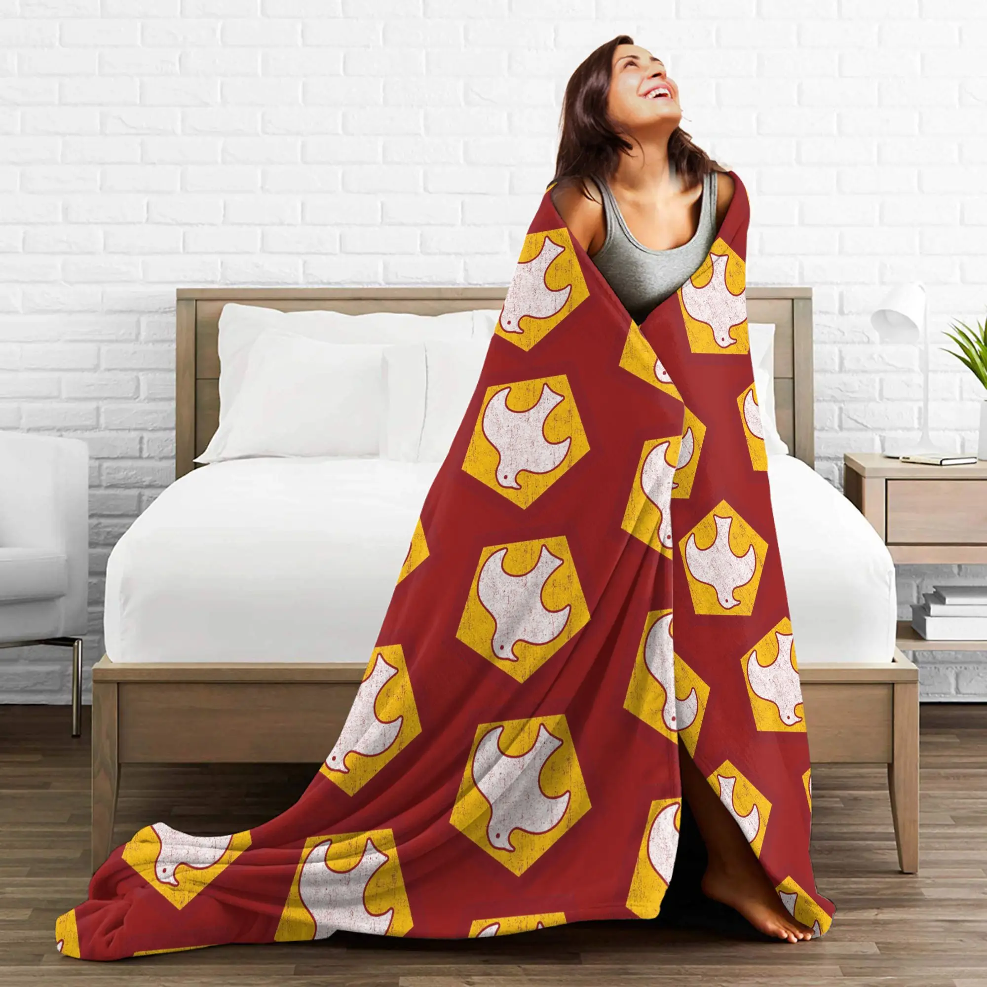 Peacemakers بطانية قطيفة للأطفال رمز الفانيلا رمي بطانية لغرفة النوم تصميم دافئ ناعم جودة المفرش هدية #4