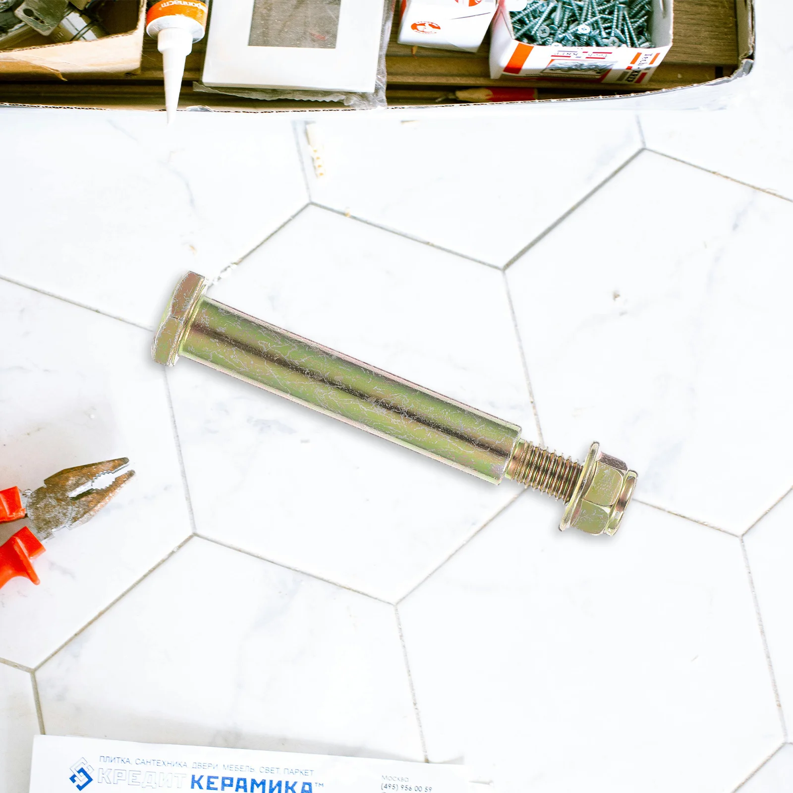 

1Set Wheel Bolt Nut for Lawn Mower Rear Wheel Universal Fit Deck Wheels Replacement Steel Screw Easy Install No Tools Needed