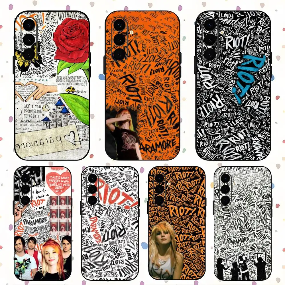 Band P-Paramore R-Rio-tES Punk Phone Case For Samsung Galaxy S25 S24 S23 S22 S21 S20 Plus Ultra Note20 Soft Black