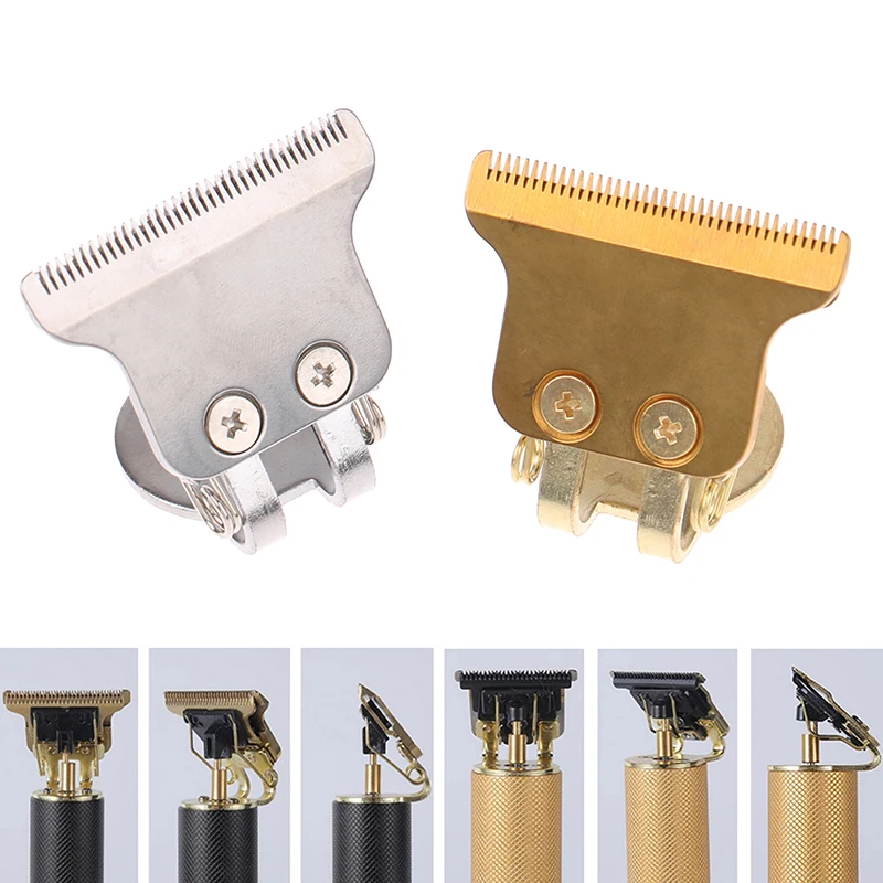 T Shaped Hair Clipper Blade With Stand T9 Blade Trimmer Replace The Cutter Head Of The Hair Clipper Replacement Clipper Head