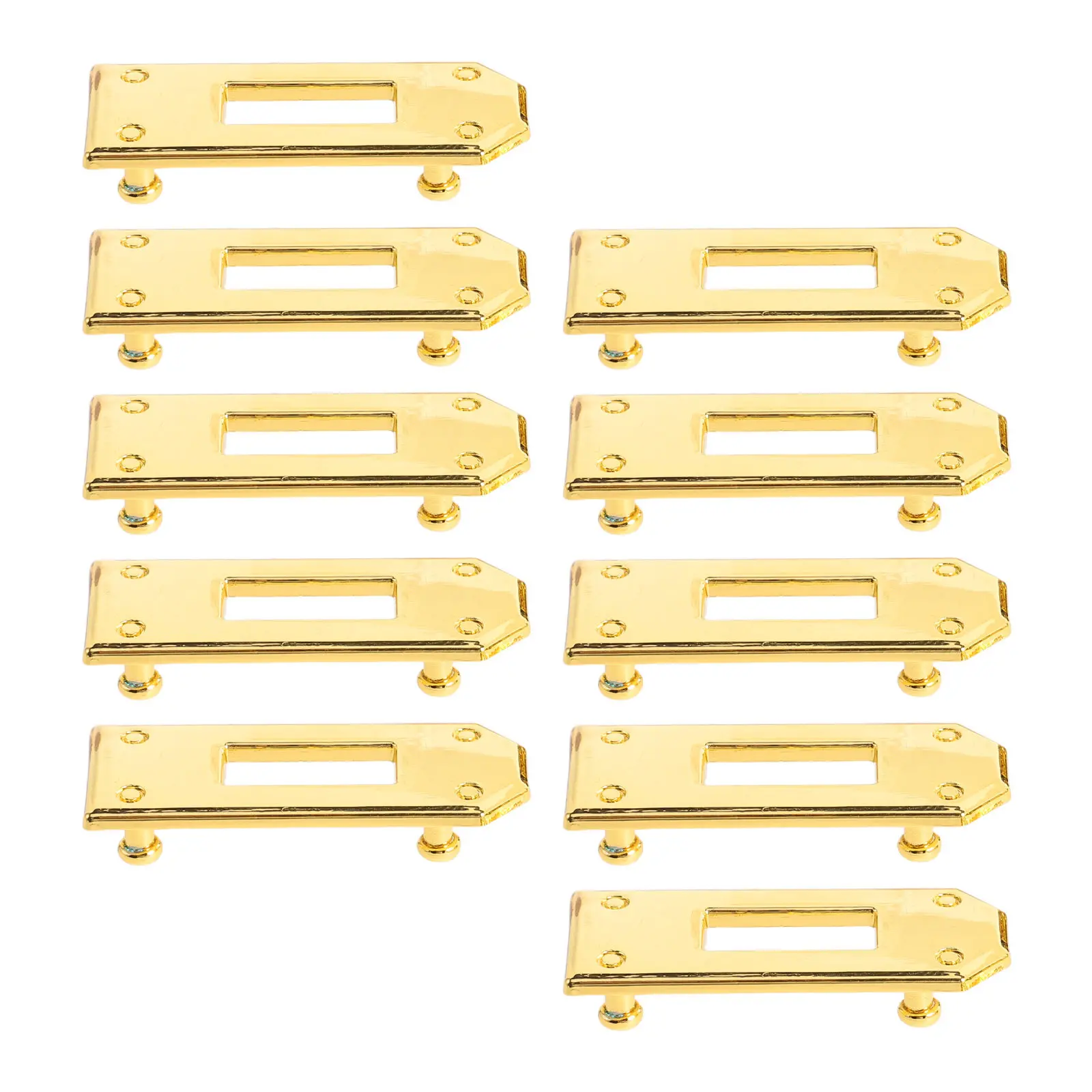 10Pcs Metal Turn Lock Clasp Zinc Alloy Matte Electroplated Purse Lock Replacement Smooth Rotating Closure for Handbag DIY Bag