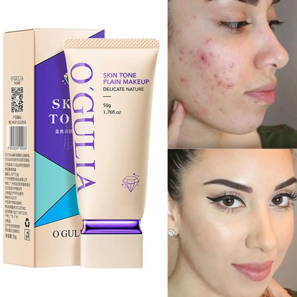 

1pc Ogulia Hydrating Concealer Translucent Face Cream Tone Tinting Makeup Skin Plain Cream 50g Soft Cream Up Delicate Focus Q3F8