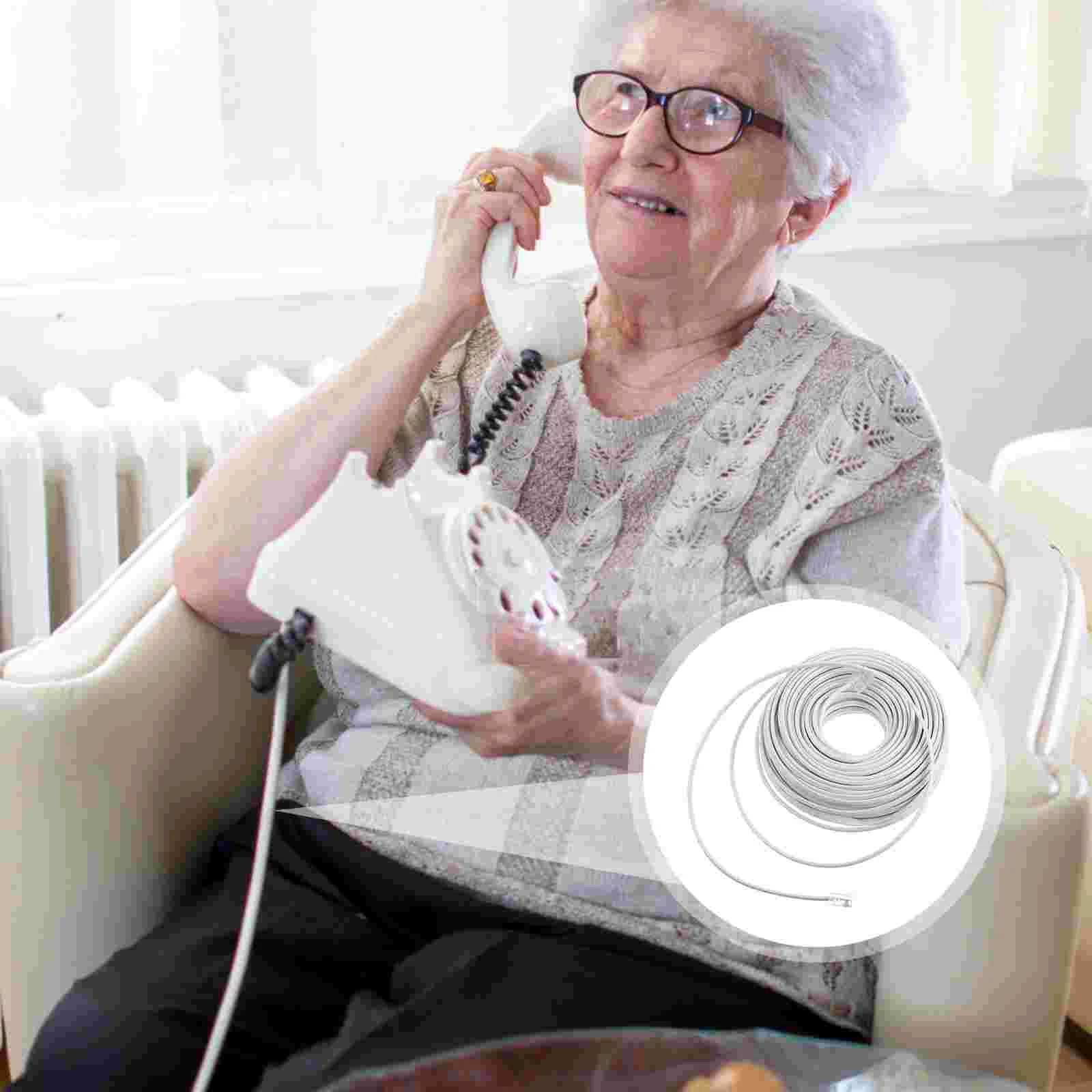 

Telephone Line Landline Cable Extention Cord Extension Connecting Home Wire for American Style