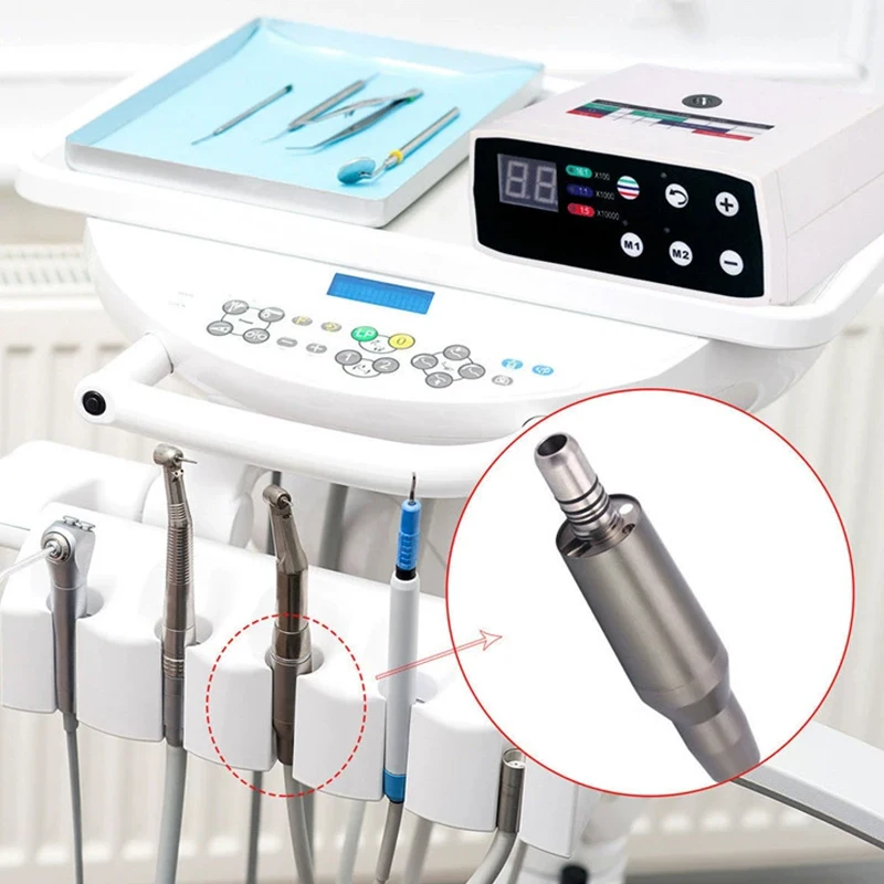 TJDent Dental Electric Brushless Micro Motor 2 Hole/4 Hole LED Motor High Brush 1:1/1:5/16:1 Fiber Optic Contra Angle Handpieces