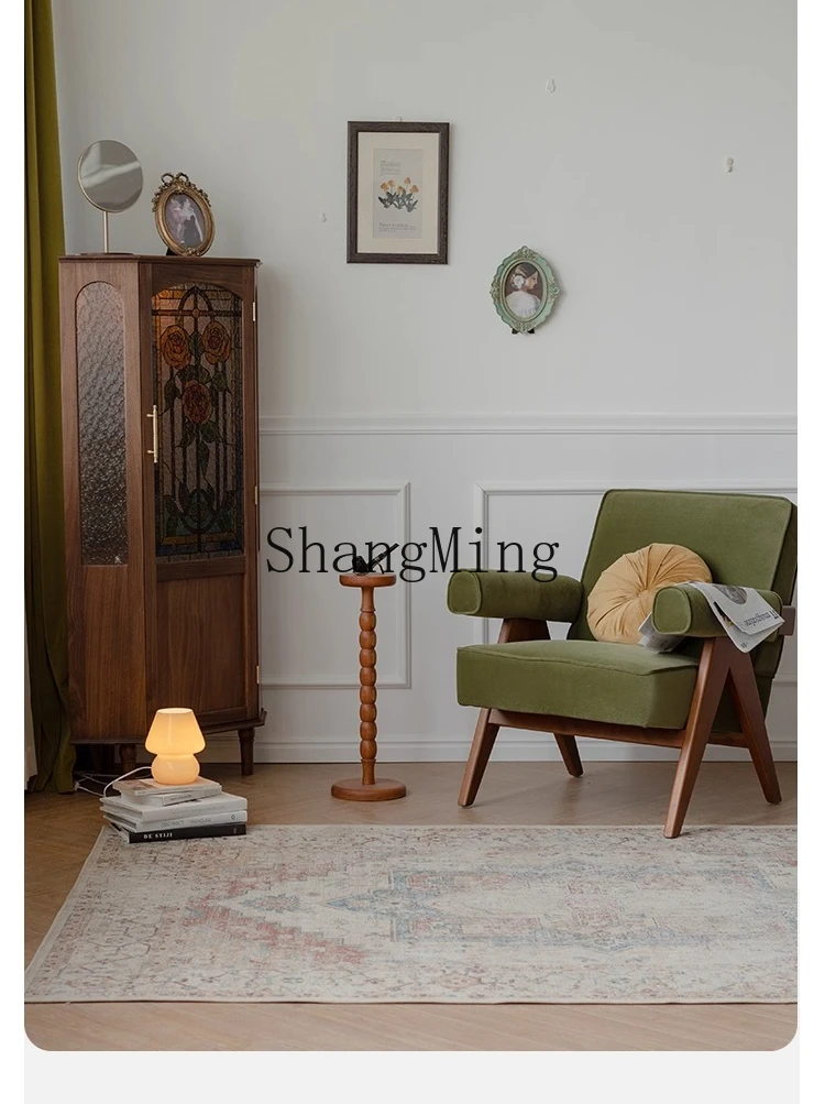 ZYY retro rose corner cabinet black walnut living room corner corner triangular storage cabinet