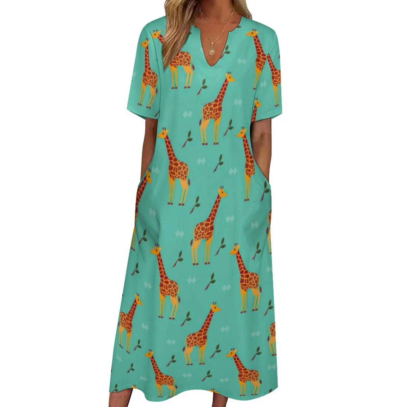 Cave Giraffe Print Dress Summer Tropical Animal Street Fashion Bohemia Long Dresses Female Custom Vintage Maxi Dress Large Size - AliExpress 200000345 Cave Giraffe Print Dress Summer Tropical Animal Street Fashion Bohemia Long Dresses Female Custom Vintage Maxi Dress Large Size - AliExpress 200000345