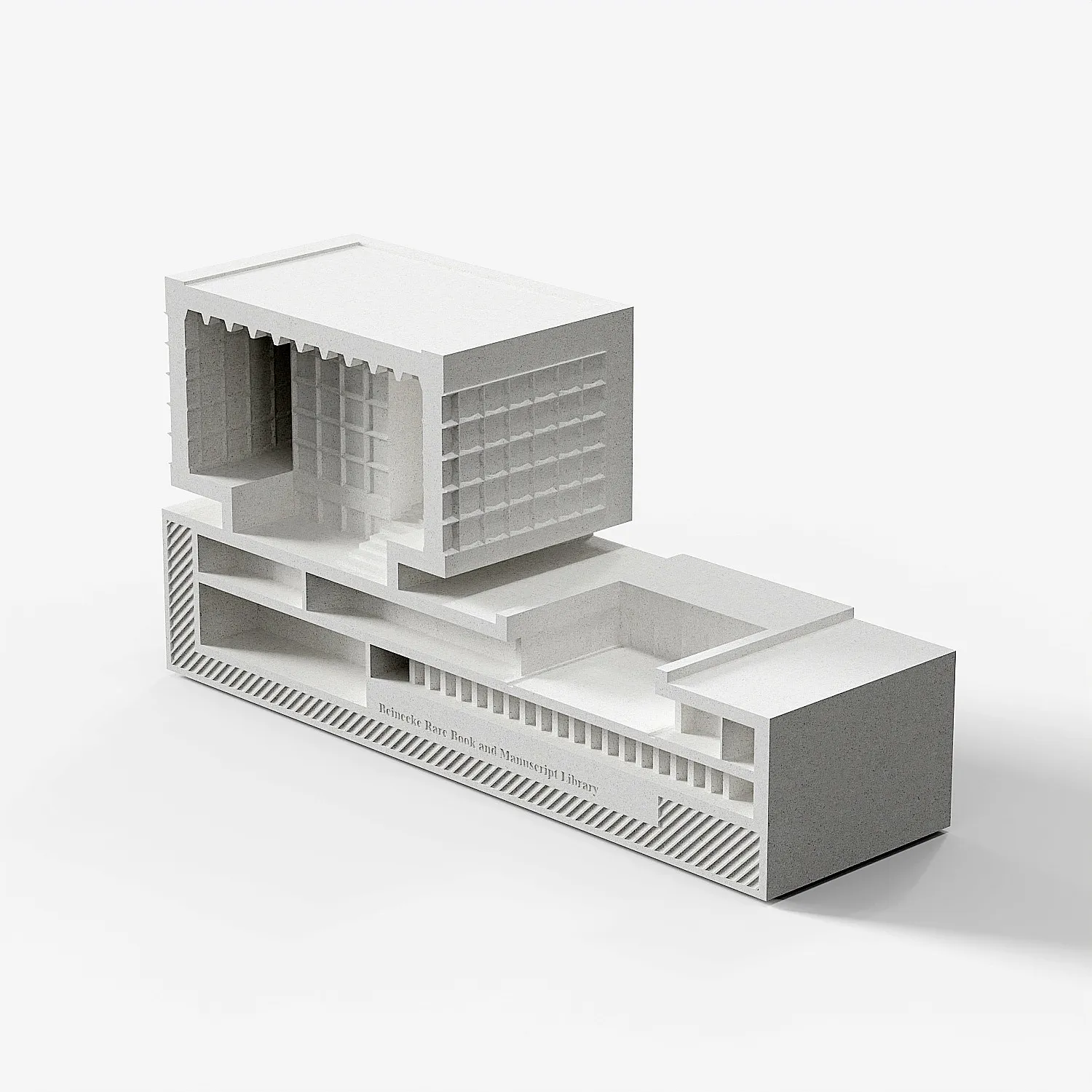 Bainecke Antiquities Rare Book Library cement classic famous building model home decoration office desktop concrete ornaments