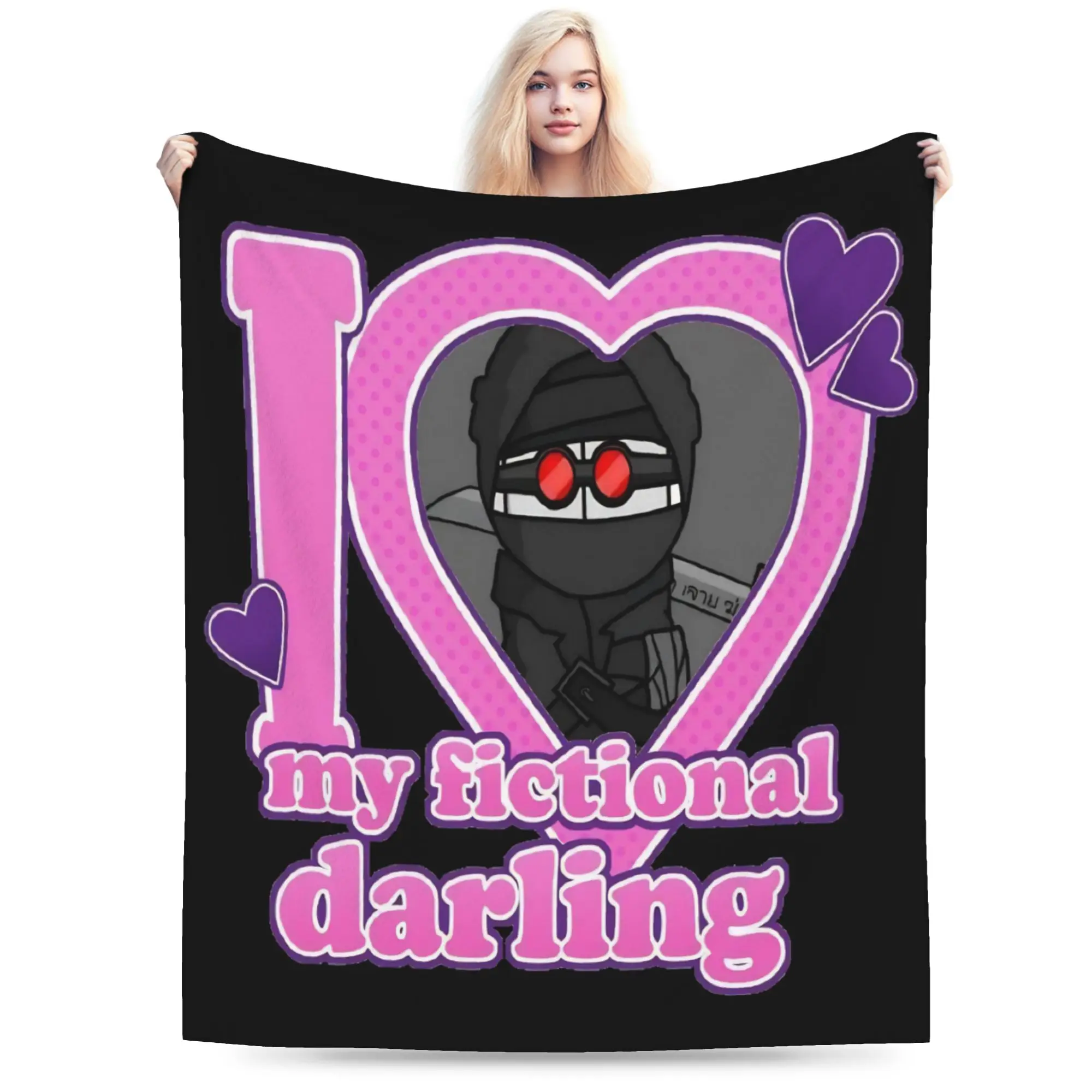 MADNESS COMBAT Hank Accessories Blanket Ultra-Soft Velvet  Throw Blanket Cozy Plush Thin Quilt