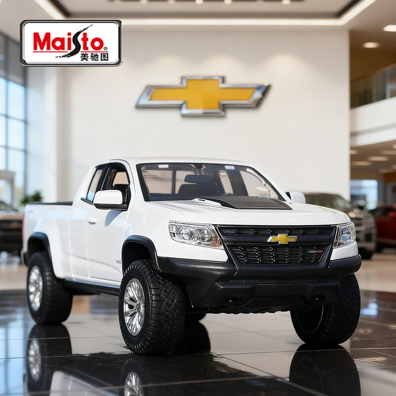

Maisto 1:27 Chevrolet Colorado ZR2 2017, легкосплавный автомобиль, литье под давлением и игрушечный транспорт, модель автомобиля, миниатюрная масштабная модель автомобиля для детей