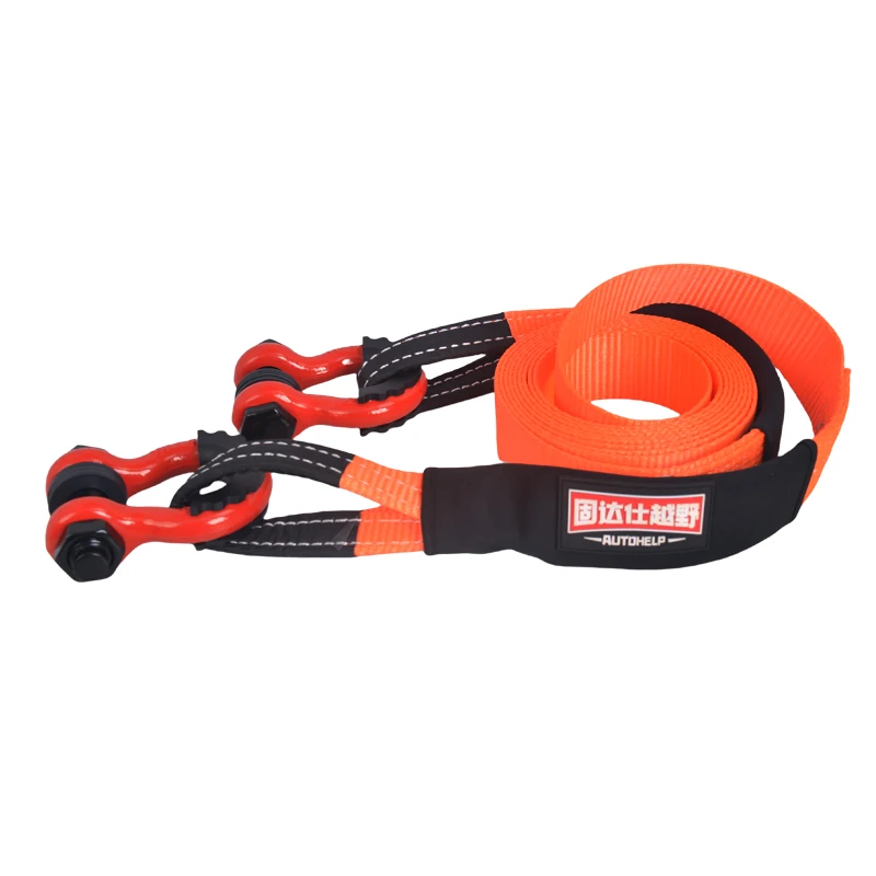 Nylon Rescue Rope Strap Recovery Kit High-Strength Car Racing Tow Ropes Auto Trailer Winch Towing Strap for Truck Jeep SUV ATV