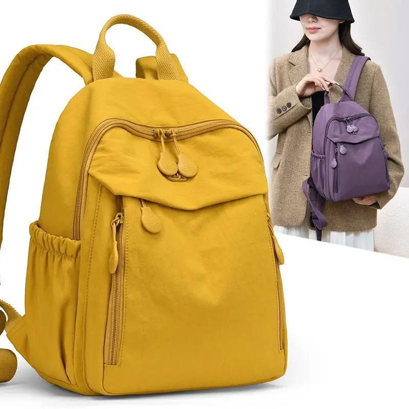 2026 Women Waterproof Casual Daypack Large Capacity Travel School Backpack Lightweight Anti-Scratch Multipurpose Commuter Bag
