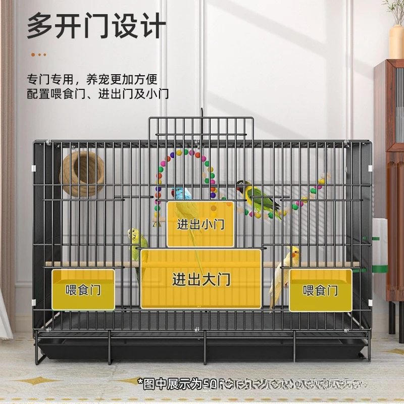 

Bird cage parrot bird villa folding barbed wire special cage pigeon tiger skin starling acacia metal bird cage bird carrier