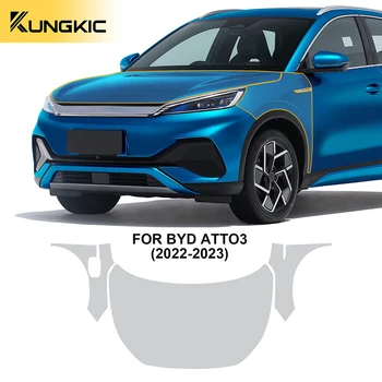For BYD ATTO3 2022-2023 car paint protection film car transparent kit body film pre-cut TPU PPF clear sticker