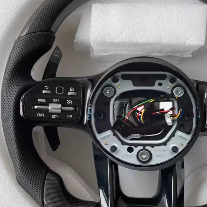 Most Popular Carbon Fibre Perforated Leather W213 W204 W205 W211 C257 GT C190 W205 AMG Steering Wheel For Mercedes Benz W177